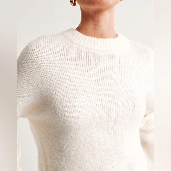 Wedge Crew Sweater - Light Taupe - Large - Picture 7 of 10